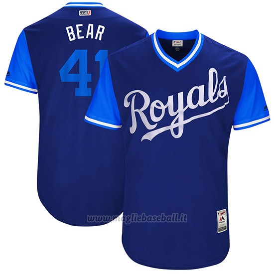 Maglia Baseball Uomo Kansas City Royals 2017 Little League World Series Danny Duffy Royal